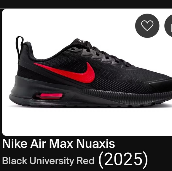 Nike Other - Nike Air Max Nuaxis in the "Black University Red" Mens 10 Womens 11.5 NWT & BOX
